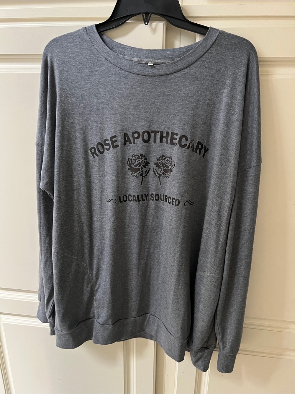 Grey Pullover Tee Rose Apothecary
